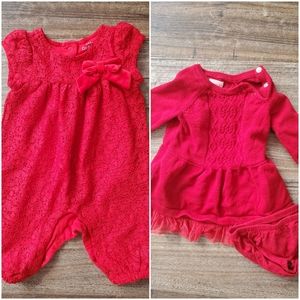 Cat and Jack Christmas Outfits Girl 6 months